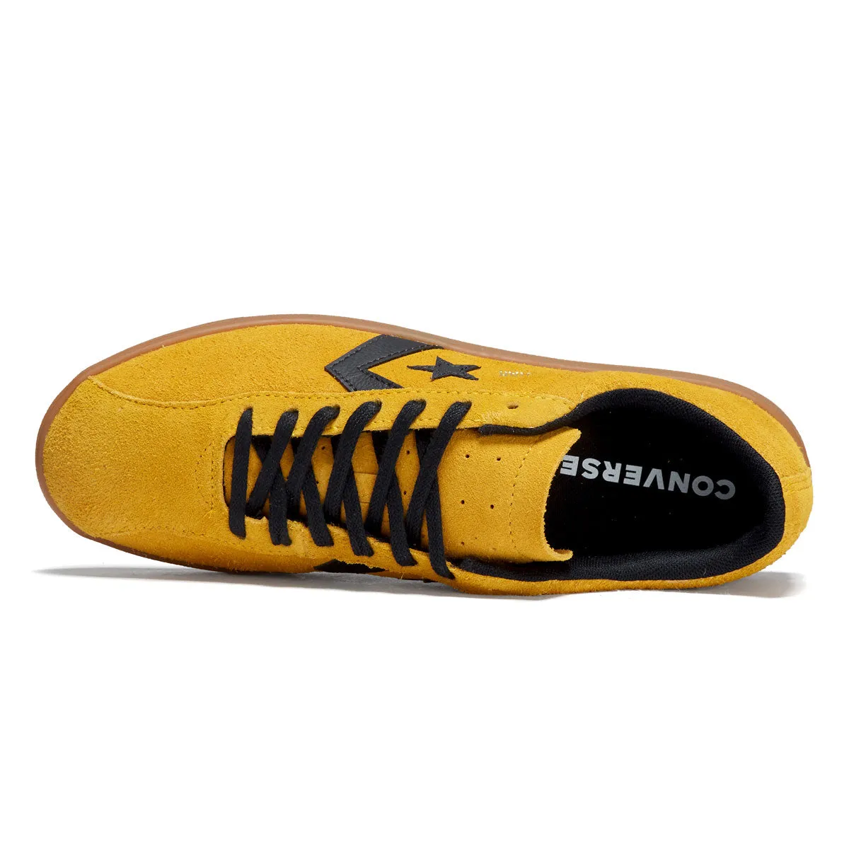 Grip Style Rugged Sole Converse All Star Classic Trainer Suede Ox Shoes - Yellow/Black/Gum