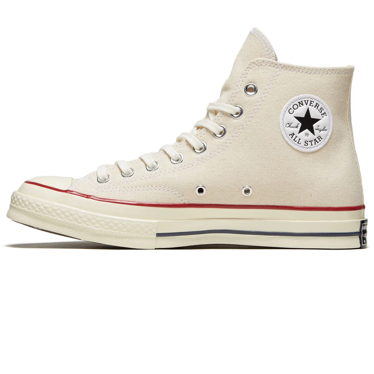Converse Chuck 70 Hi Shoes - Parchment/Garnet/Egret Non Marking Soles Mountain Ready