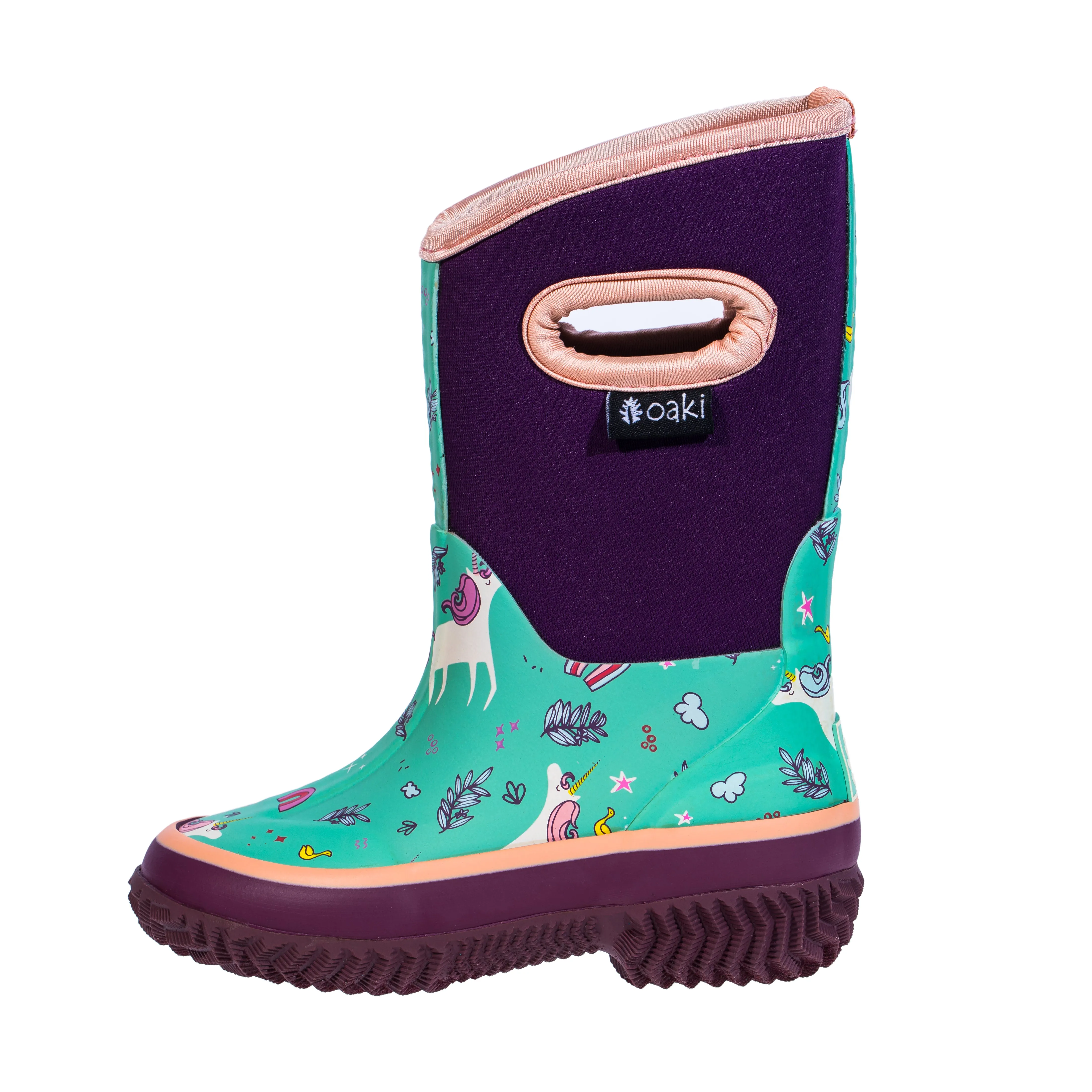 Snooty Unicorn Neoprene Rain/Snow Boots Comfy Walk Style Winter Proof
