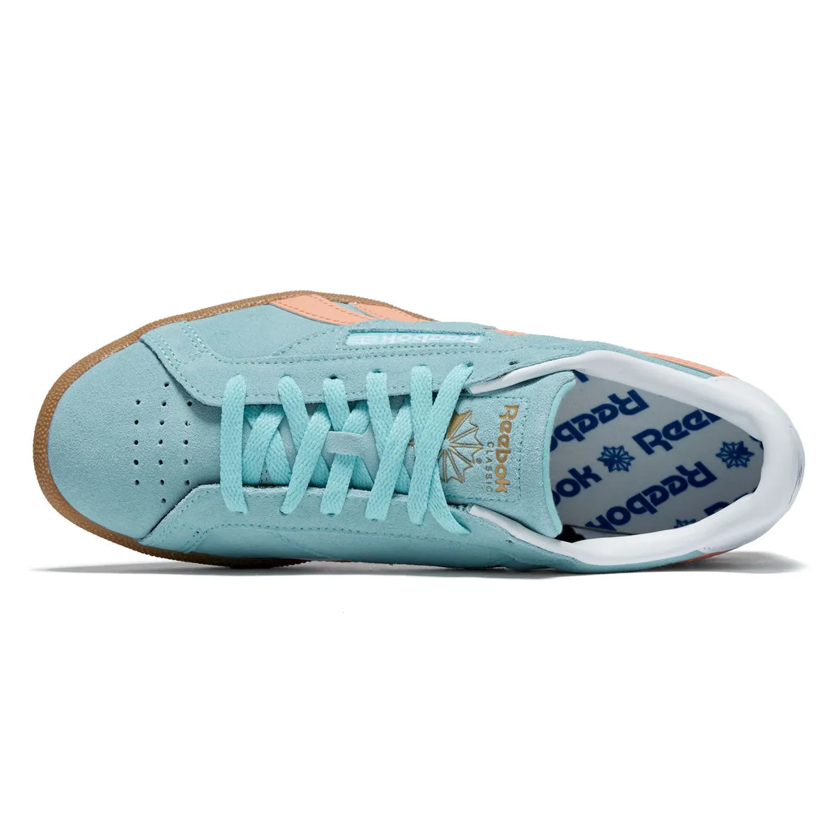 Reebok Club C Grounds UK Shoes - Ai Aqua/Sunkissed Orange/Gum Creative Style Street Action