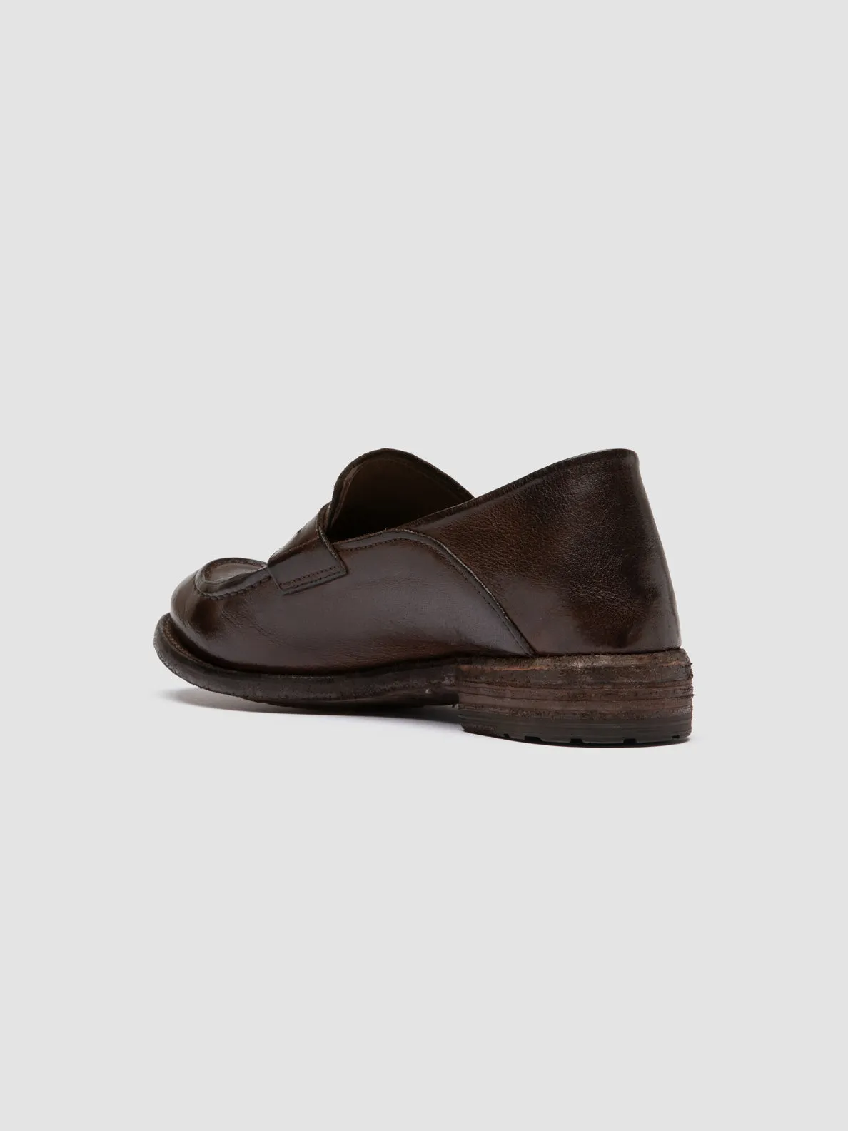 Sole Clear Bright Accents LEXIKON 140 - Brown Leather Penny Loafers