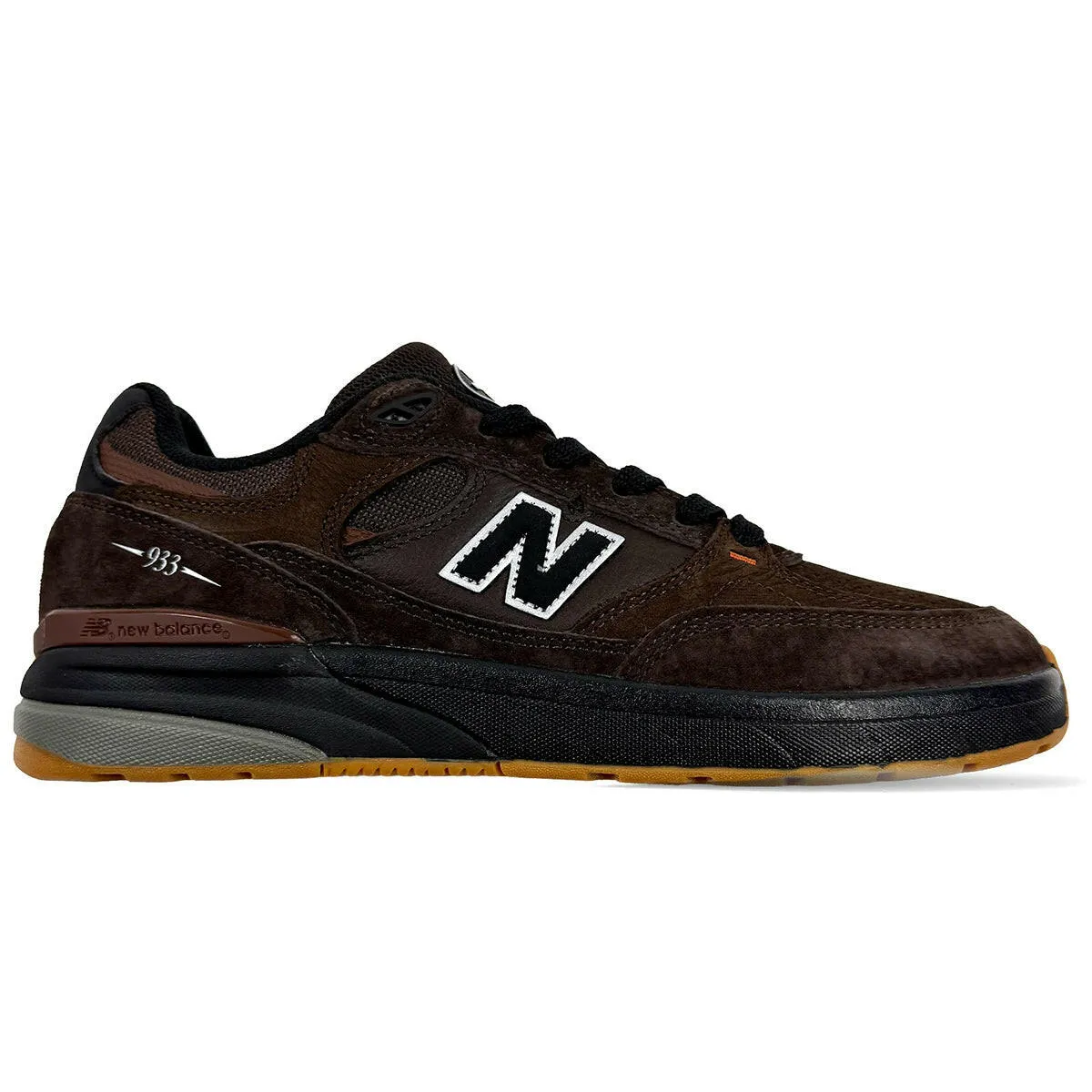 Skater Look Resistance to wear New Balance - Andrew Reynolds 933 Shoes Brown/Black