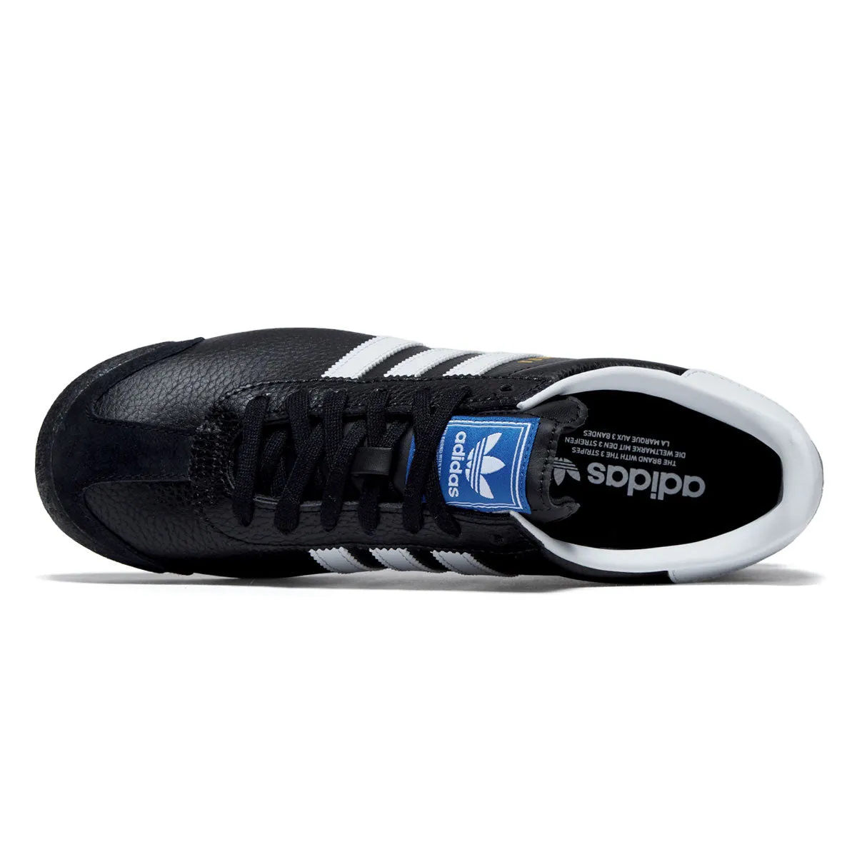 Toe Zone Effortless Performance Adidas Samoa Shoes - Core Black/Ftwr White/Gold Metallic