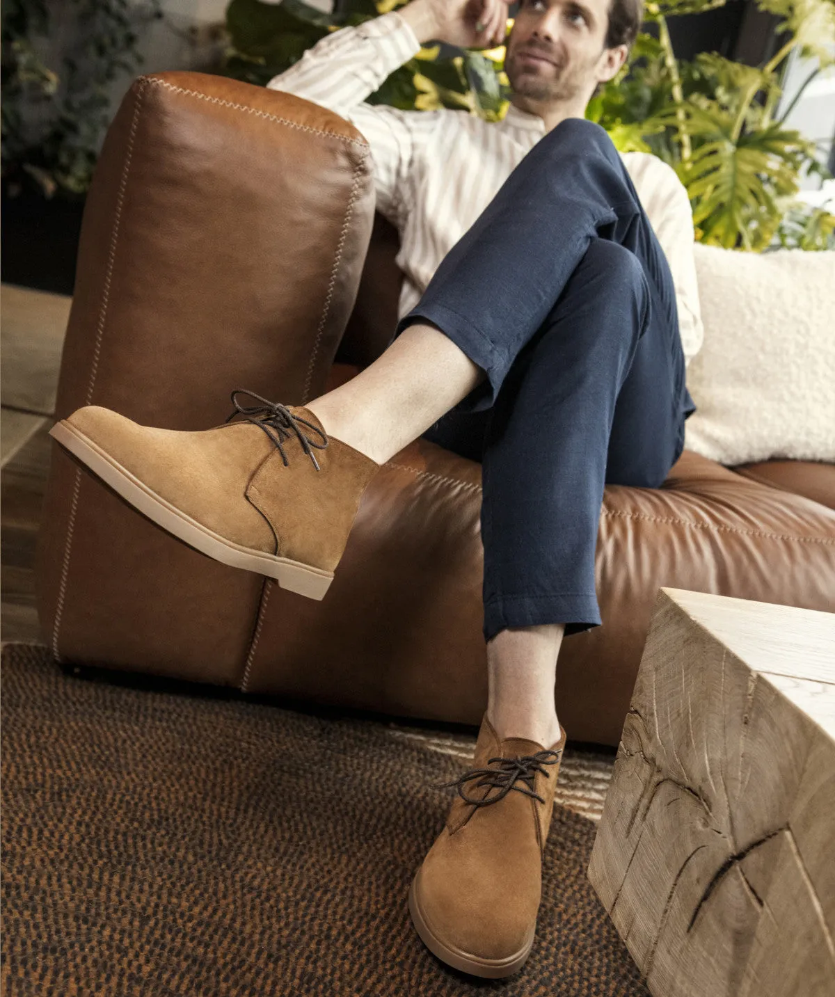 High Top Star Shine Bottines SAHARA Daim Camel