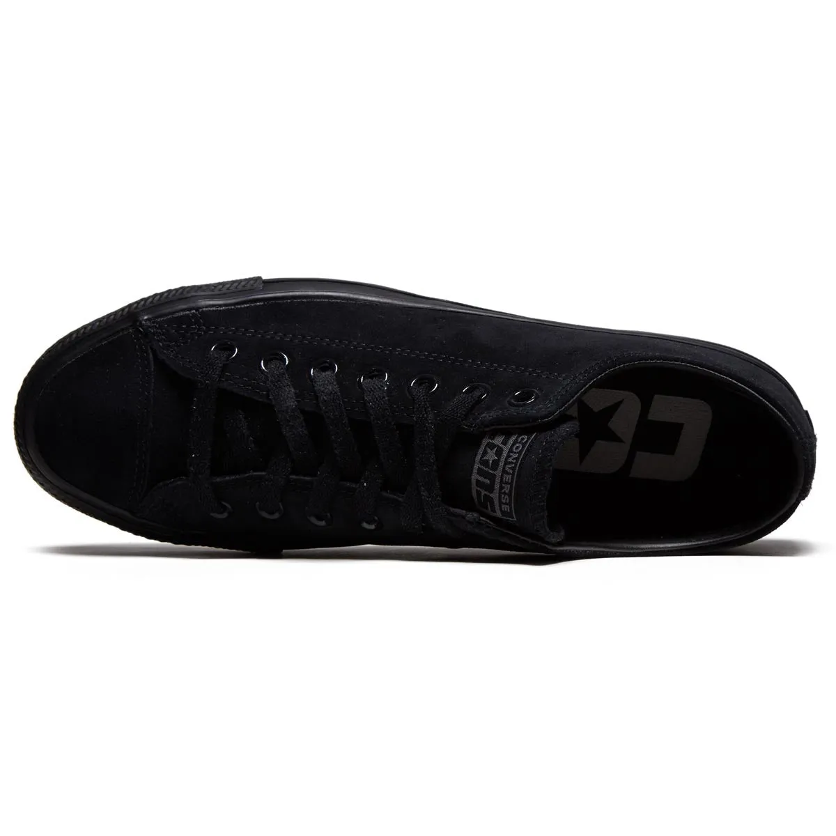 Padded Midsole Converse Chuck Taylor All Star Pro Suede Ox Shoes - Black/Black/Black