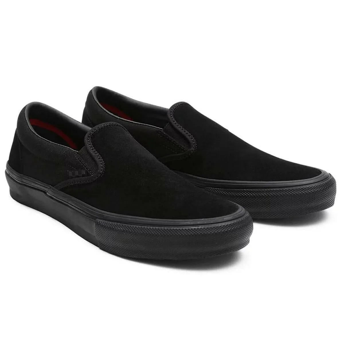 Perfect Ride Vans - Skate Slip On Shoes Black/Black
