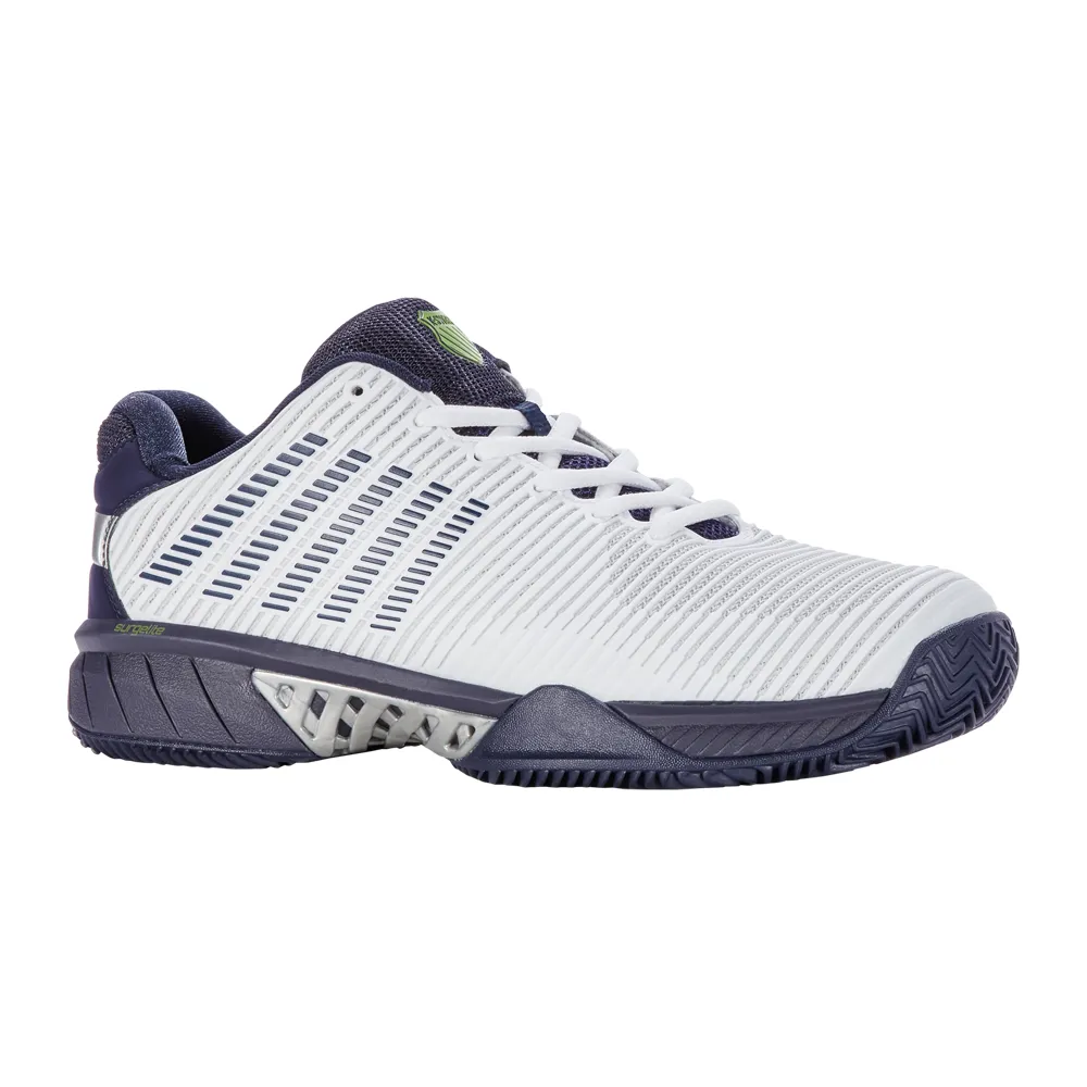 Foot Motion Agile Step K-Swiss Hypercourt Express 2 HB (Mens) - White/Peacoat/Silver