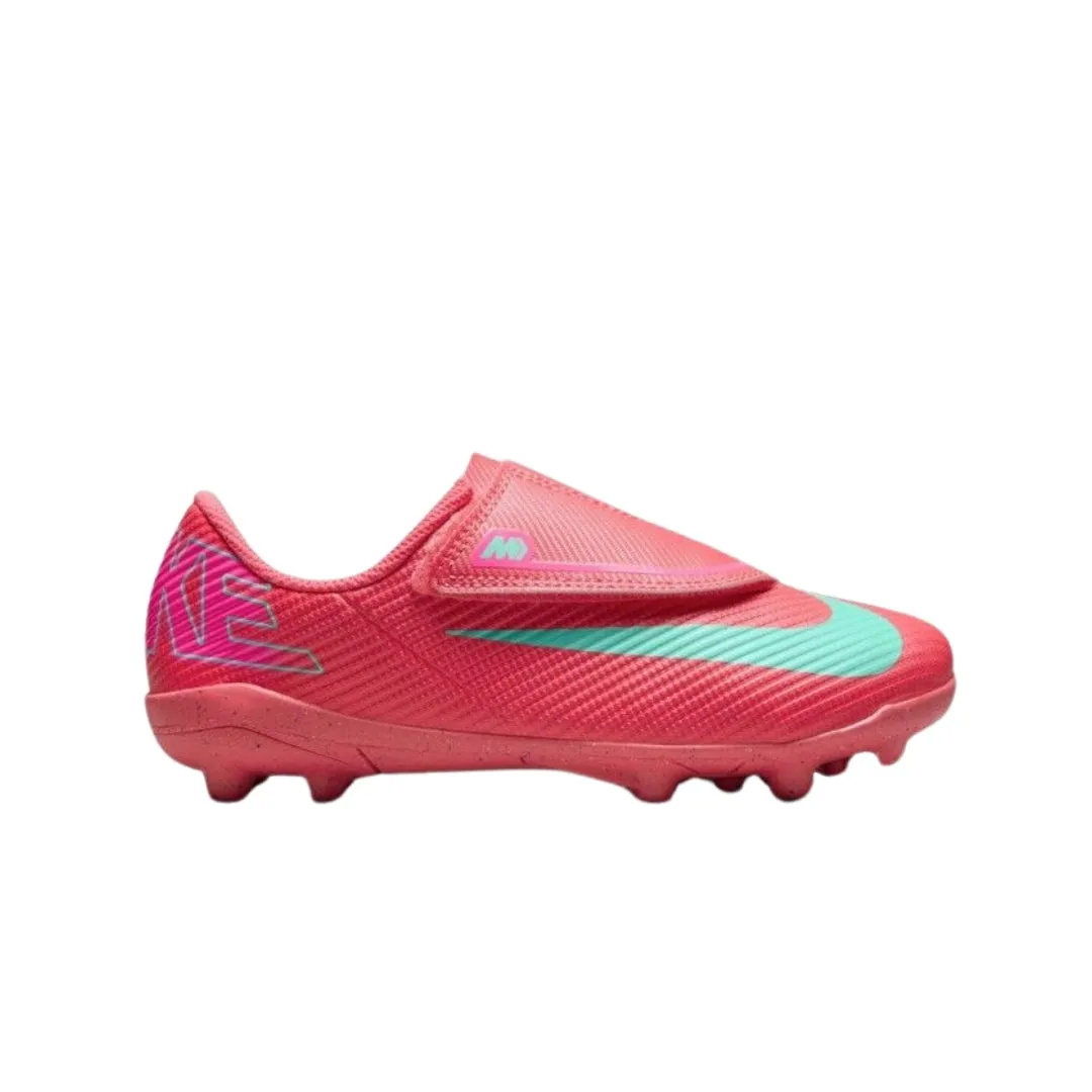 Jr. Mercurial Vapor 16 Club MG Low-Top Soccer Shoes Quick Grip Elastic laces