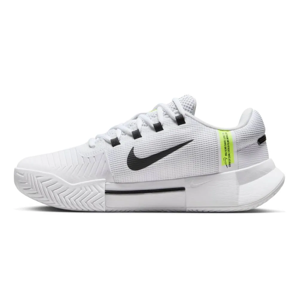 Slip On Style Nike Zoom GP Challenge 1 Women's Tennis Shoe (White/Black)