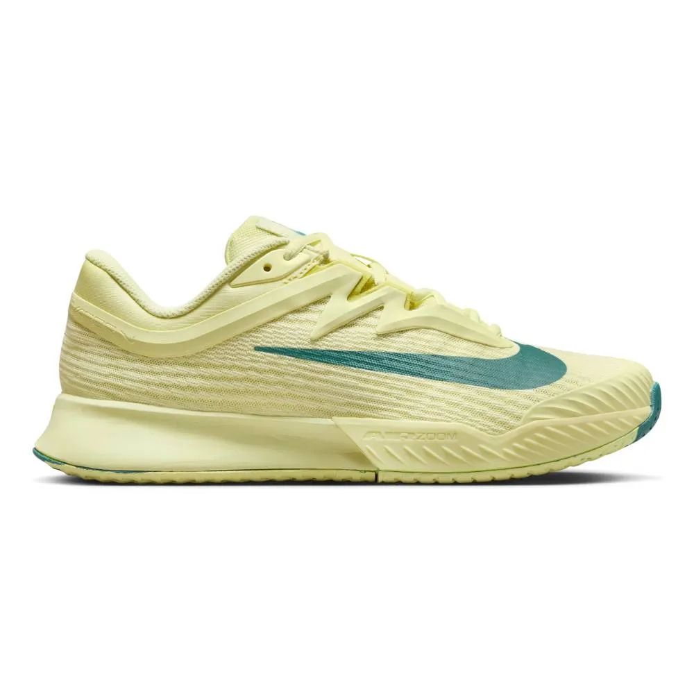 Supportive Design High Traction Nike Zoom Vapor Pro 3 Premium Women's Tennis Shoe (Luminous Green/Teal)