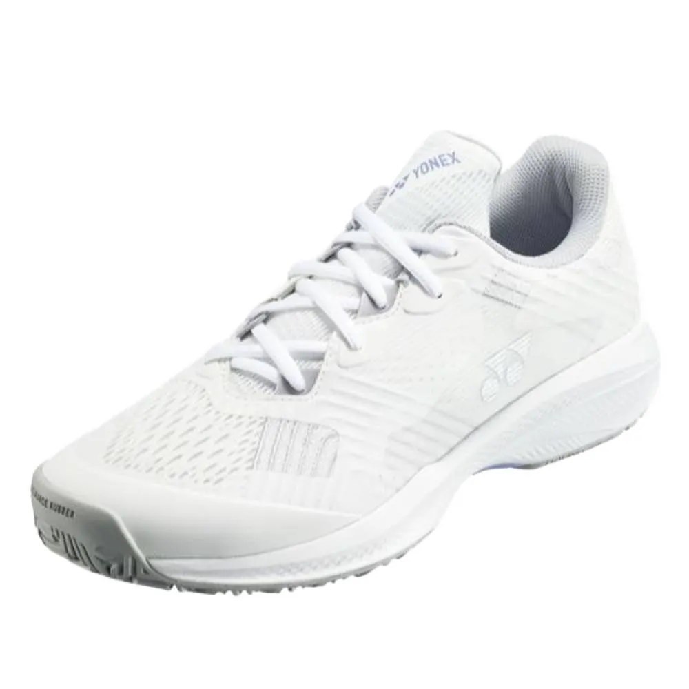 Seamless Fit Stretch Fabric Yonex Power Cushion Sonicage Women's Tennis Shoe (White/Grey)