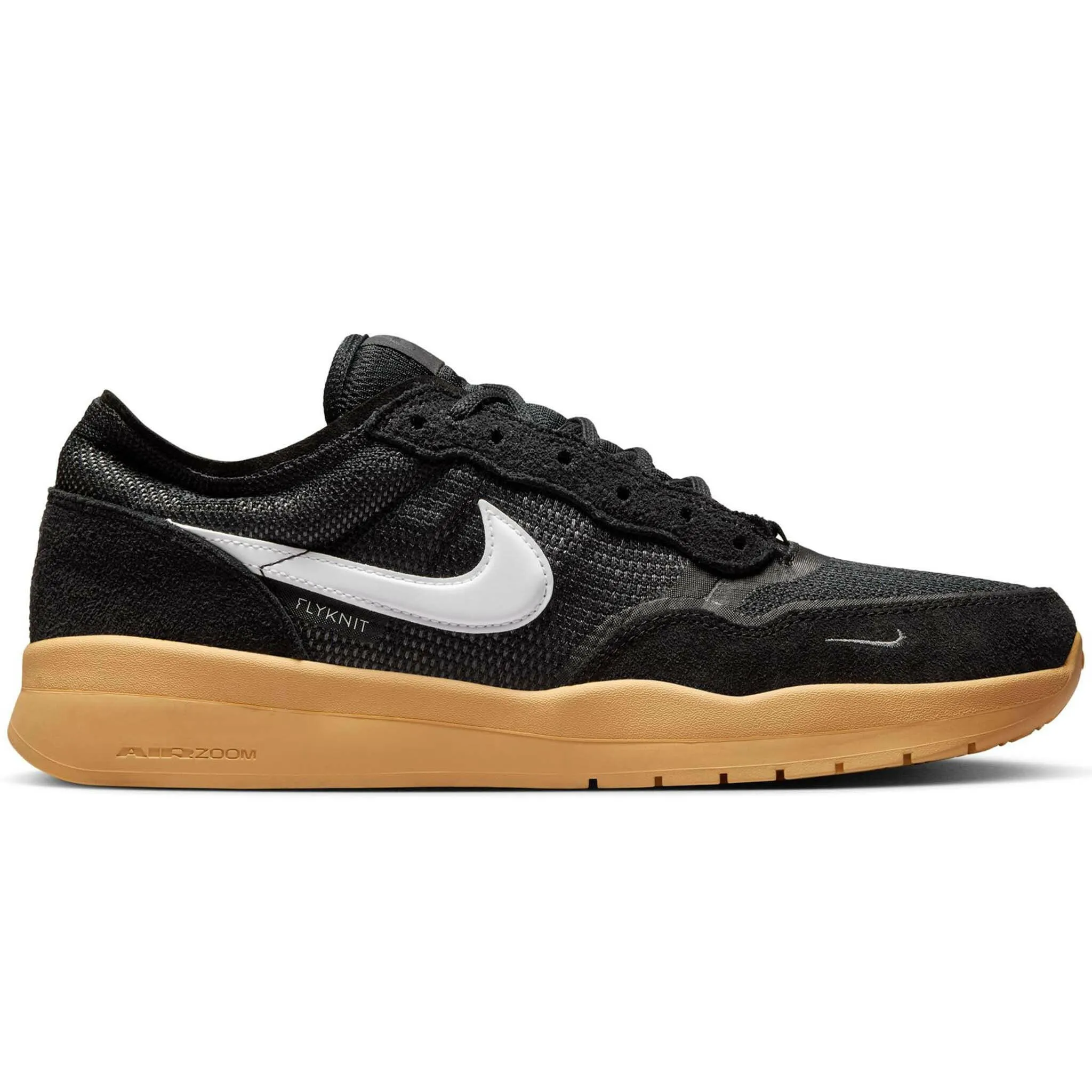 Cushioned Sole Sleek Comfort Nike SB - PS8 Shoes Black/White/Gum