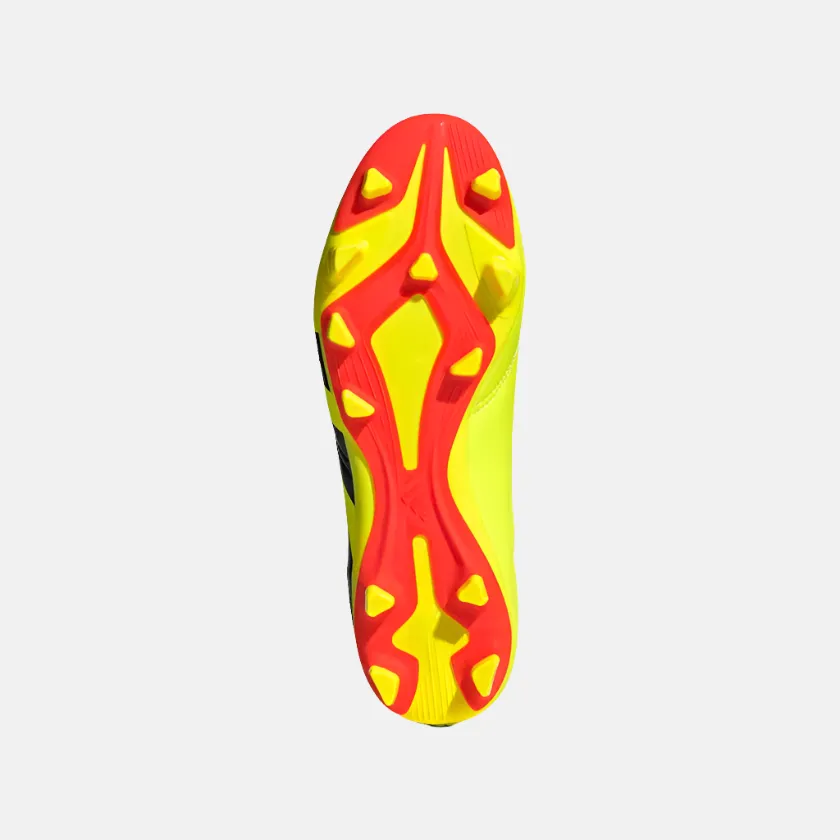 Match Routine Adidas Predator Club Flexible Ground Unisex Football Shoes -Team Solar Yellow 2/Core Black/Solar Red