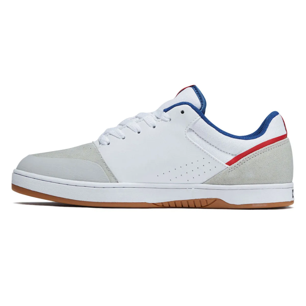 Etnies Marana Shoes - White/Blue/Red Flex Cushion All Terrain Movement