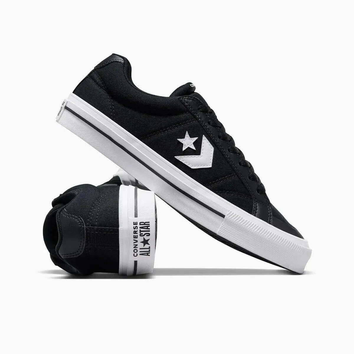 Lifestyle Choice Memory Foam Converse - Sport Casual Low Shoes Black/Black/White