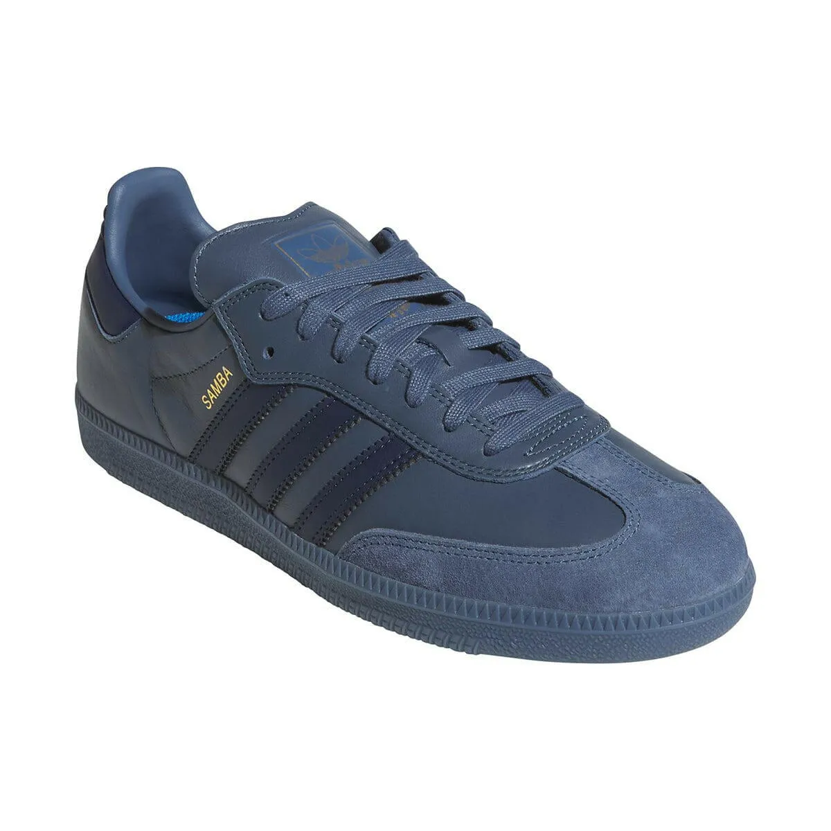 Flexible Midsole Adaptive Style Adidas - Samba Adv Shoes Preloved Ink/Gold Metallic