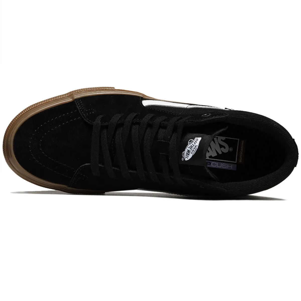 Quick Moves Vans Skate Sk8-hi Shoes - Black/Gum