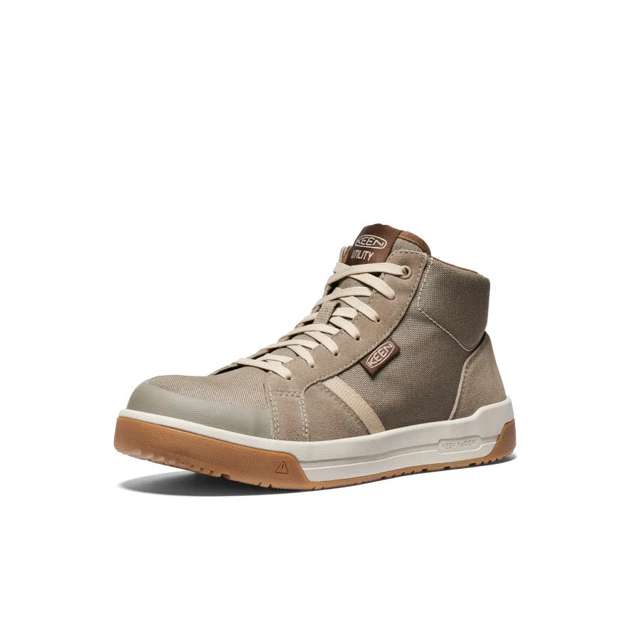 Rock Surface Pathway Grip Men's Kenton Mid Work Shoe (Carbon Toe)  |  Brindle/Gum