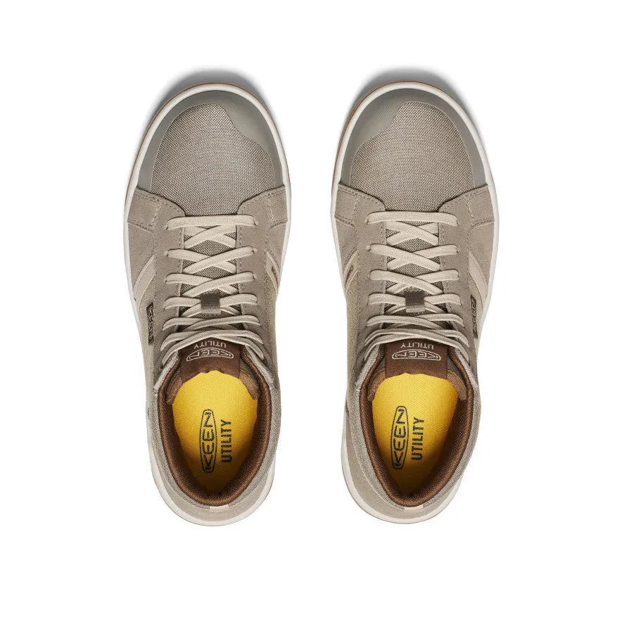 Foot Protection Gear Tough Build Men's Kenton Mid Work Shoe (Carbon Toe)  |  Brindle/Gum