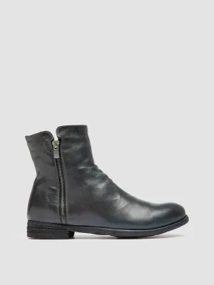 LEXIKON 097 - Grey Leather Booties Spring Jump TPU Stability