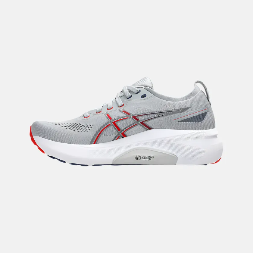 Asics Gel-Kayano 31 Men's Running Shoes -Piedmont Grey/Fiery Red ventilated upper running shoes