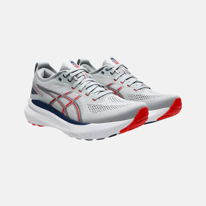 Asics Gel-Kayano 31 Men's Running Shoes -Piedmont Grey/Fiery Red BreathableMesh contoured insole shoes