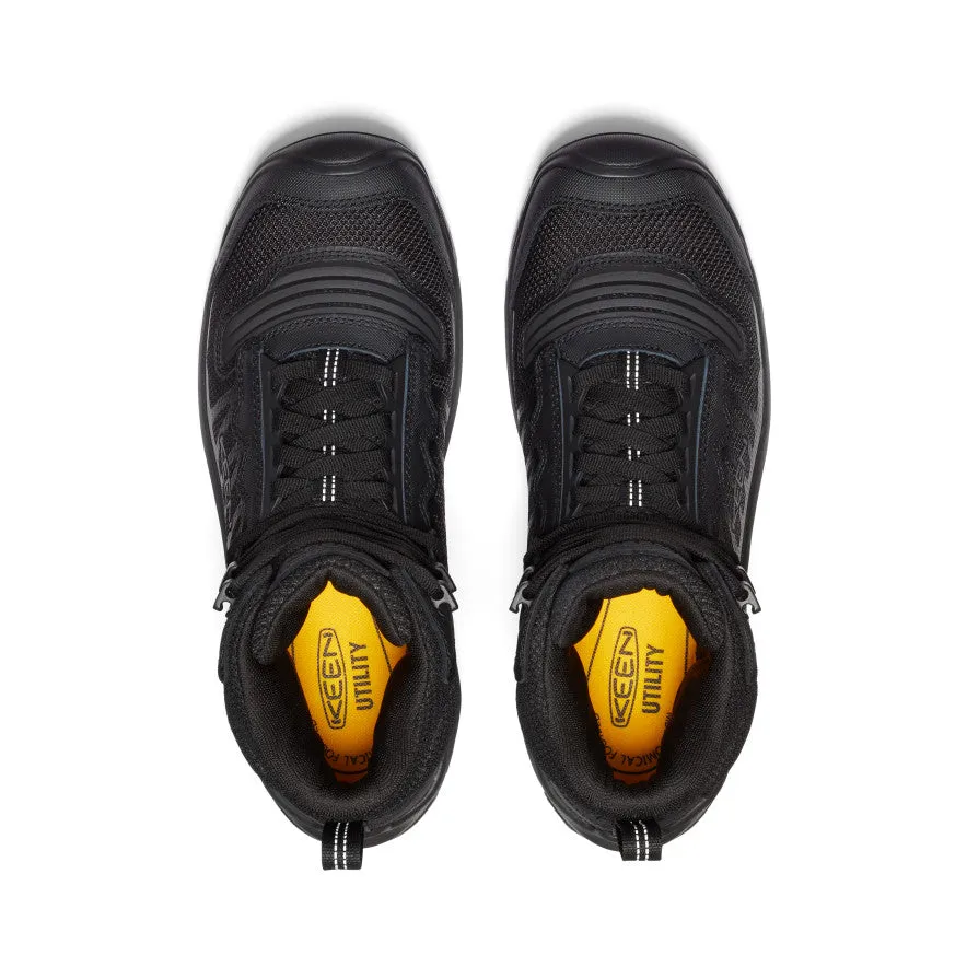 Men's Reno Waterproof Mid (Soft Toe)  |  Black/Black Stability Support Rain Ready