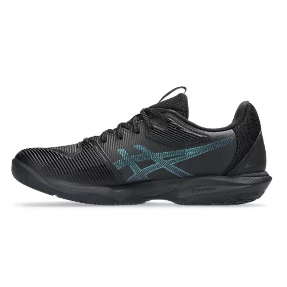 Asics Solution Speed FF 3 Night Energy Men's Tennis Shoe (Black/Prism Blue) Odor Resistant