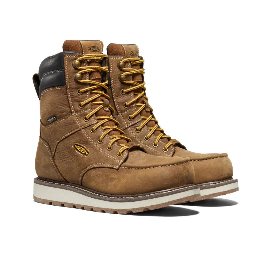 Men's Cincinnati 8" Waterproof Boot (Carbon Toe)  |  Belgian/Sandshell Sturdy Leather Breathable mesh