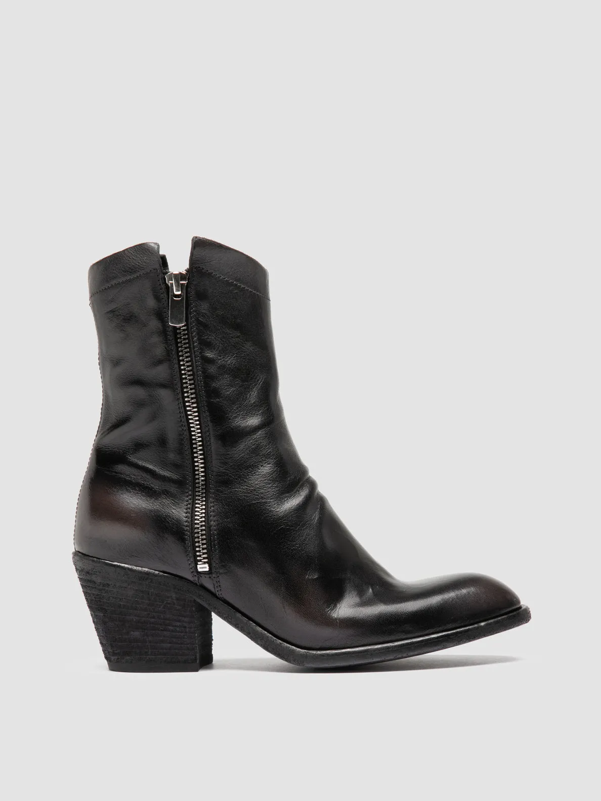 Hill Walk Icon Edge SYDNE 018 - Black Leather Zipped Boots