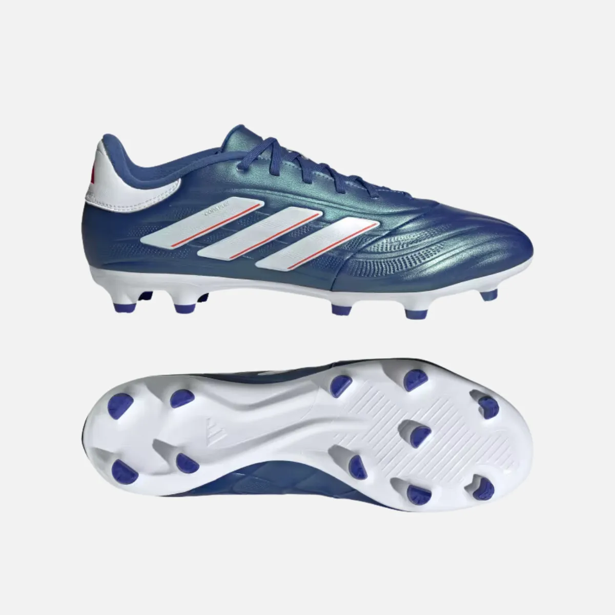 Adidas Copa Pure 2.3 Firm Ground Football Studs -Lucid Blue/Cloud White/Solar Red Kicking Zone