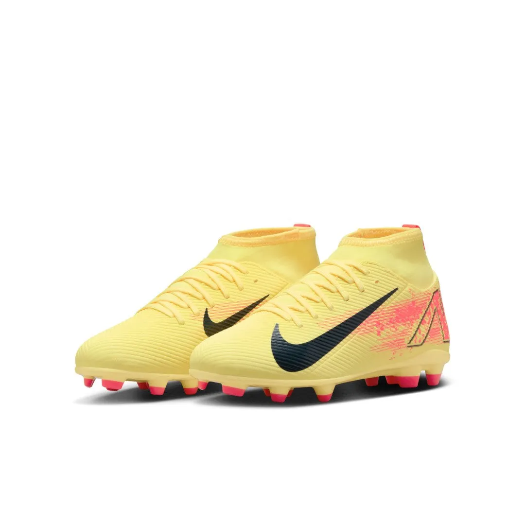 Jr. Mercurial Superfly 10 Club Kylian Mbappe Soccer Shoes Cushion Arch Course Movement