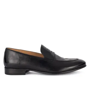 BRIAN 61011<br>Black horse loafers Guard Walk CEO Style