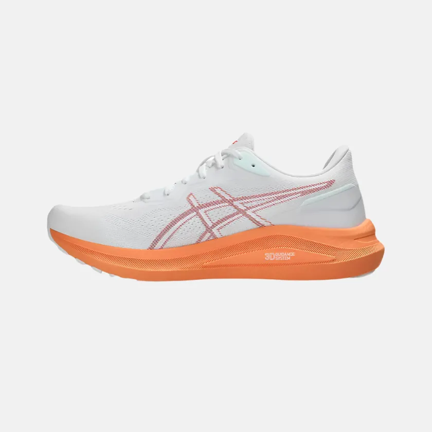 Asics GT-1000 13 Men's Running Shoes -White/Coral Reflective customized shoes half - marathon shoes