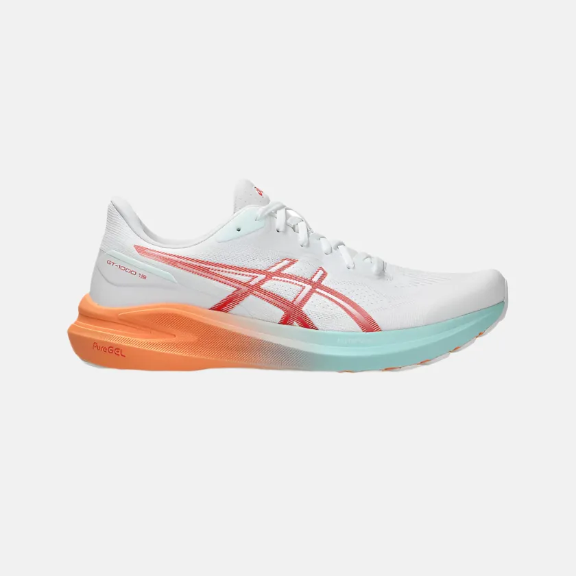 Asics GT-1000 13 Men's Running Shoes -White/Coral Reflective 5k - specific shoes