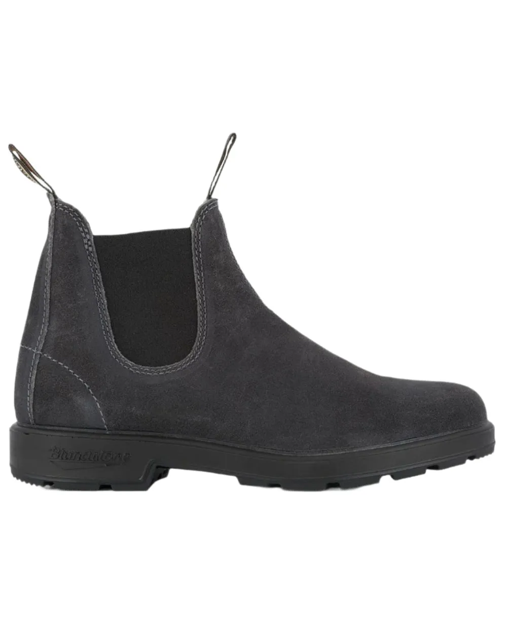 Blundstone 1910 Steel Grey Suede Leather Chelsea Boots Minimal Look