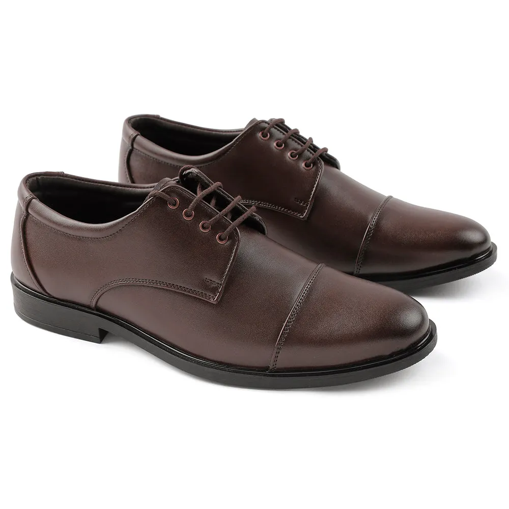 Fortune Brown Lacing Formal Oxford Shoes For Men HML-13E By Liberty Walk Comfort Smart Look