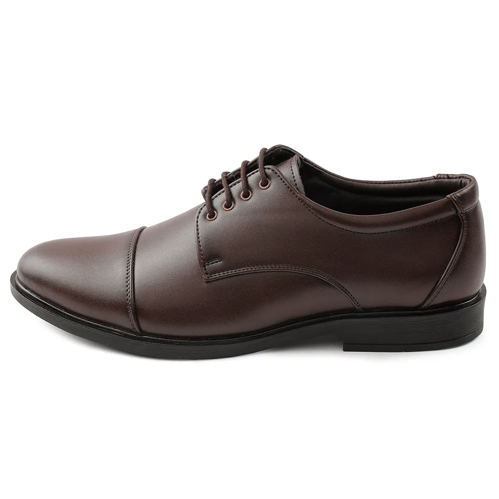 Perfect Fit Fortune Brown Lacing Formal Oxford Shoes For Men HML-13E By Liberty