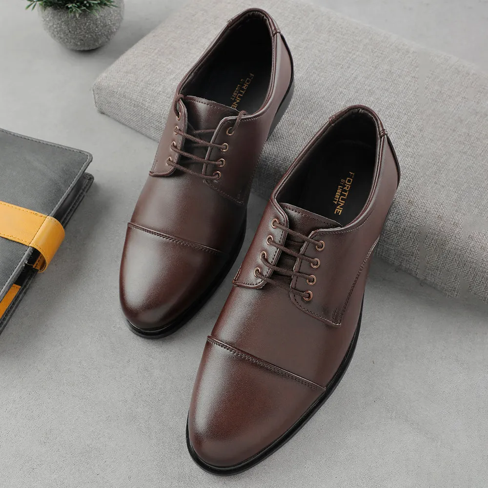 Fortune Brown Lacing Formal Oxford Shoes For Men HML-13E By Liberty Anti Odor