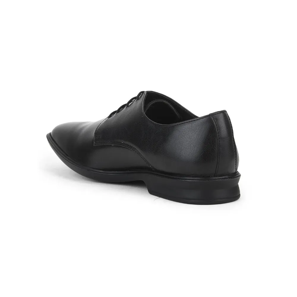 Fortune Black Formal Lace Up Derby Shoes For Men LUCIO-201 By Liberty Classic Style