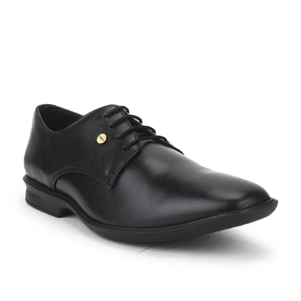 Step Ready Shoes Fortune Black Formal Lace Up Derby Shoes For Men LUCIO-201 By Liberty