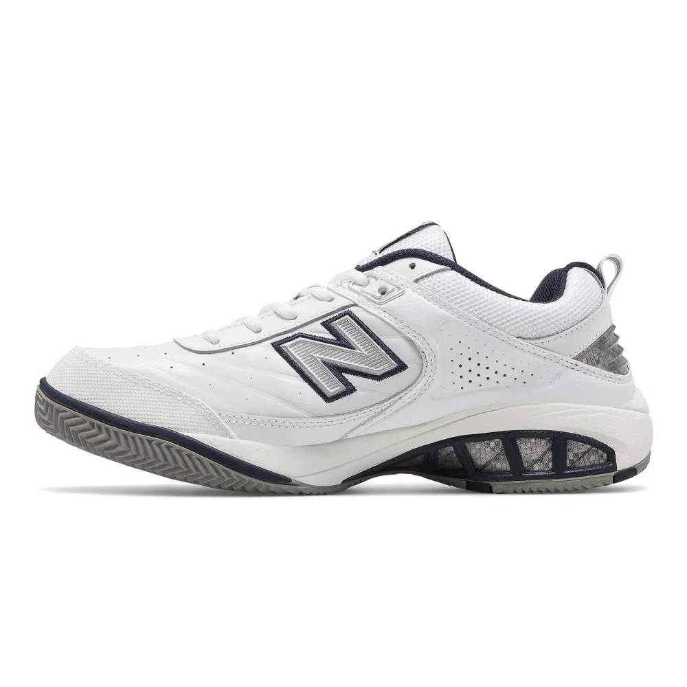 Foam Midsole Easy Walk New Balance 806 Plus Wide (4E) Men's Tennis Shoe (White)