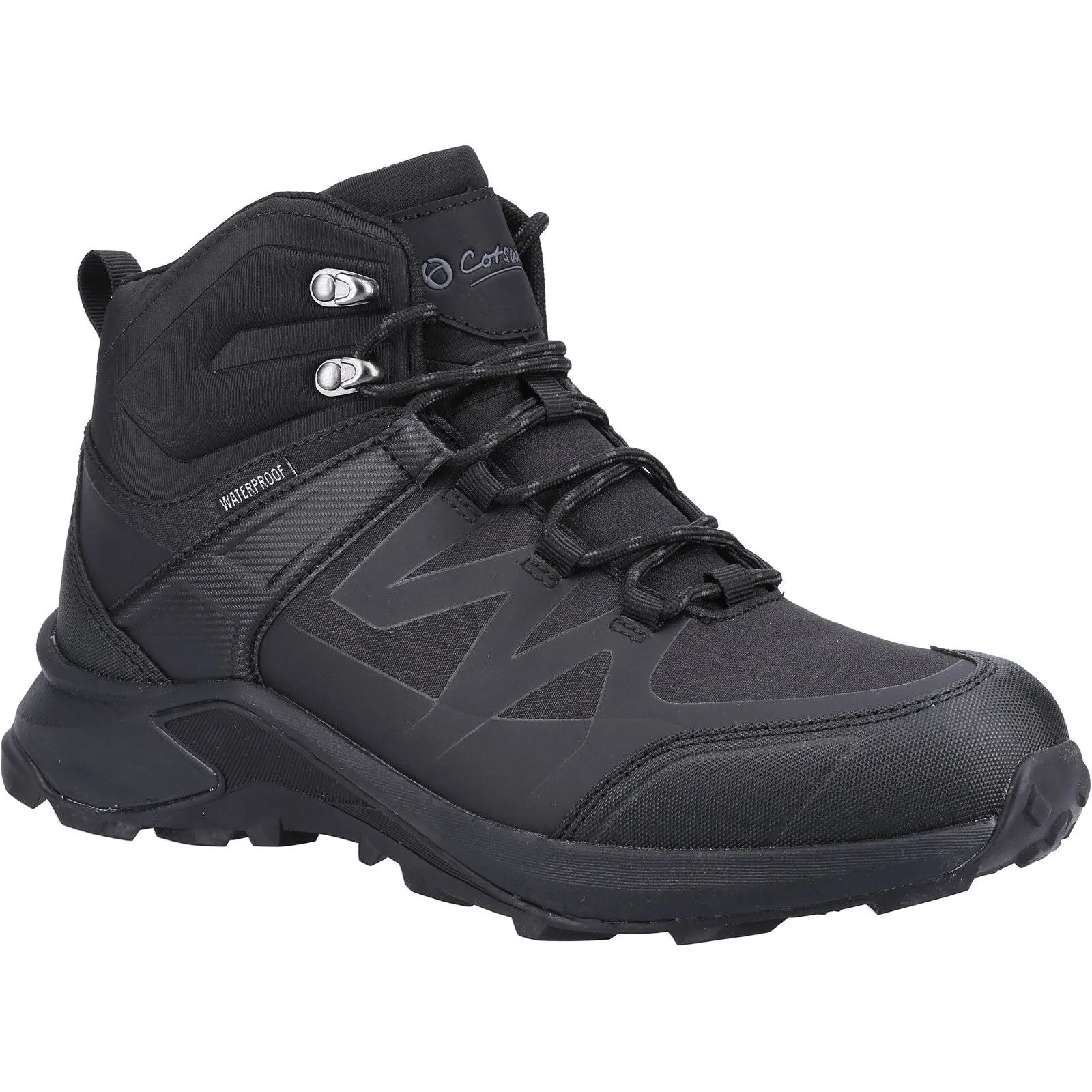Cotswold Mens Horton Boots Black Firm support Durable Walking Boots