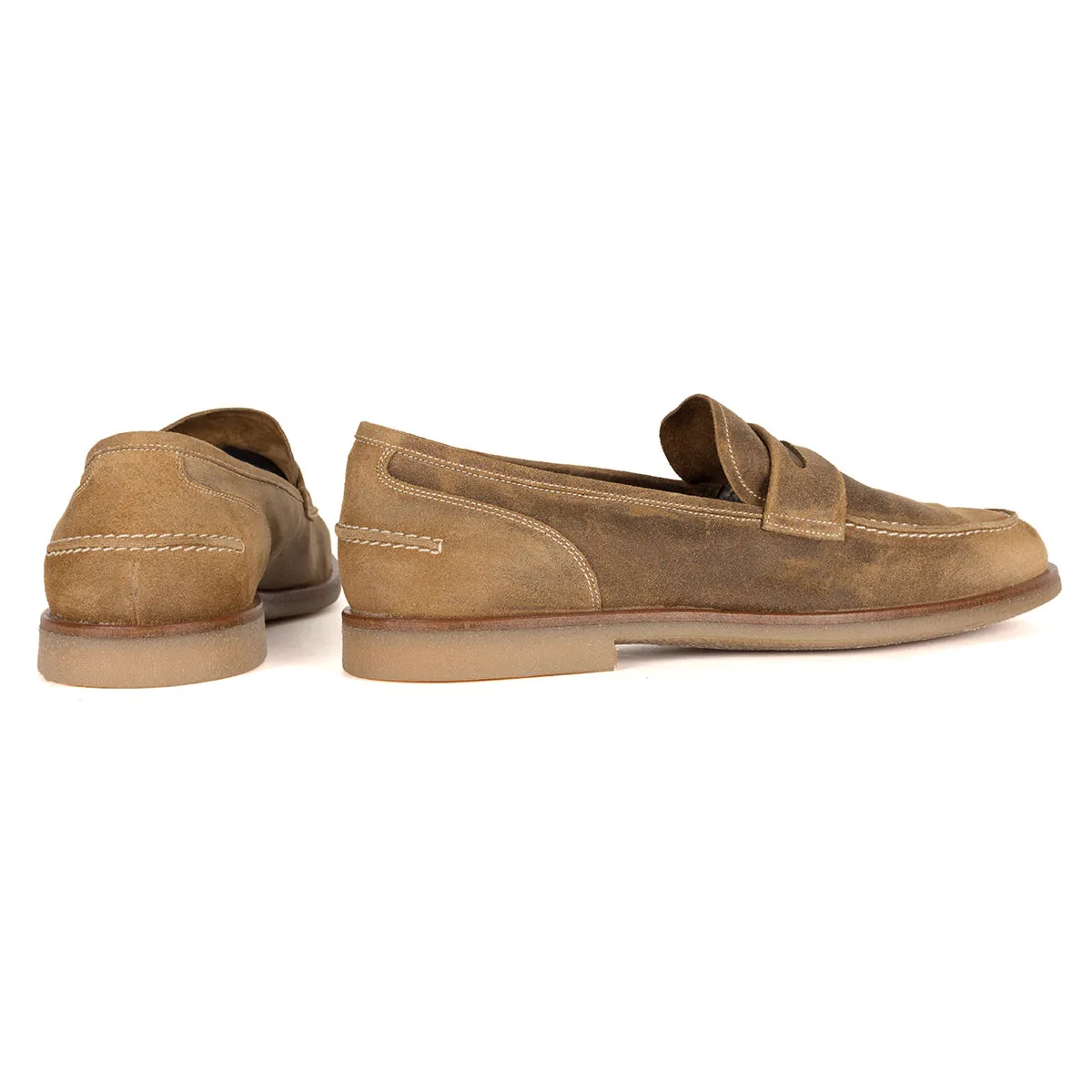 Non-Slip Sole HOMER 89006<br>Desert brown loafer