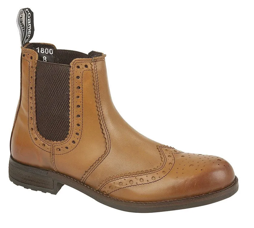 All-Day Boots Urban Must-Have Roamers Leather Upper Brogue Chelsea Boot