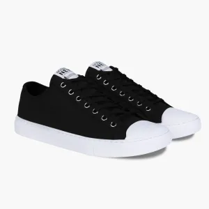 Men's Classic Low Top | Black x White Neat Style Yellow Sun