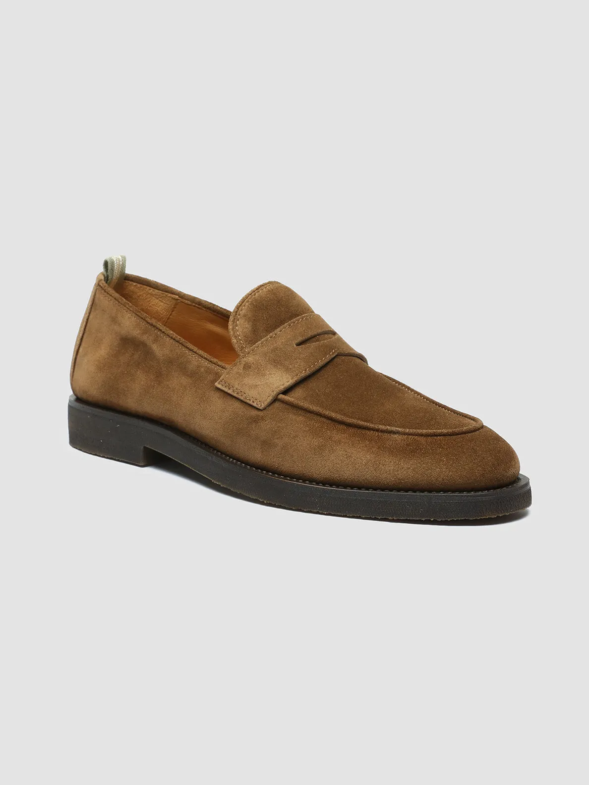 OPERA FLEXI 101 - Brown Suede Penny Loafers Lightweight Sole