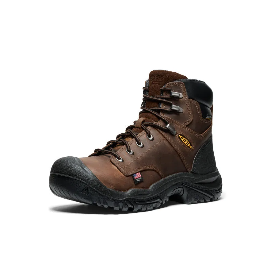 Men's Mt Vernon II 6" Waterproof Boot (Steel Toe)  |  Dark Earth/Black Impact Resistant