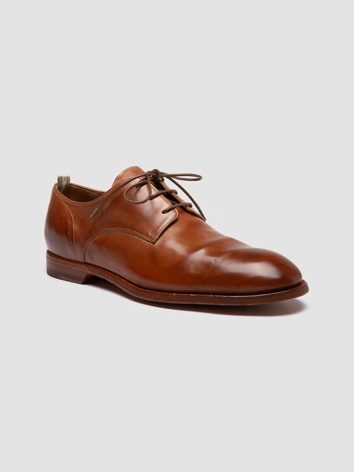 Leather Lining Stylish Smart Fit SOUND 002 - Brown Leather Derby Shoes