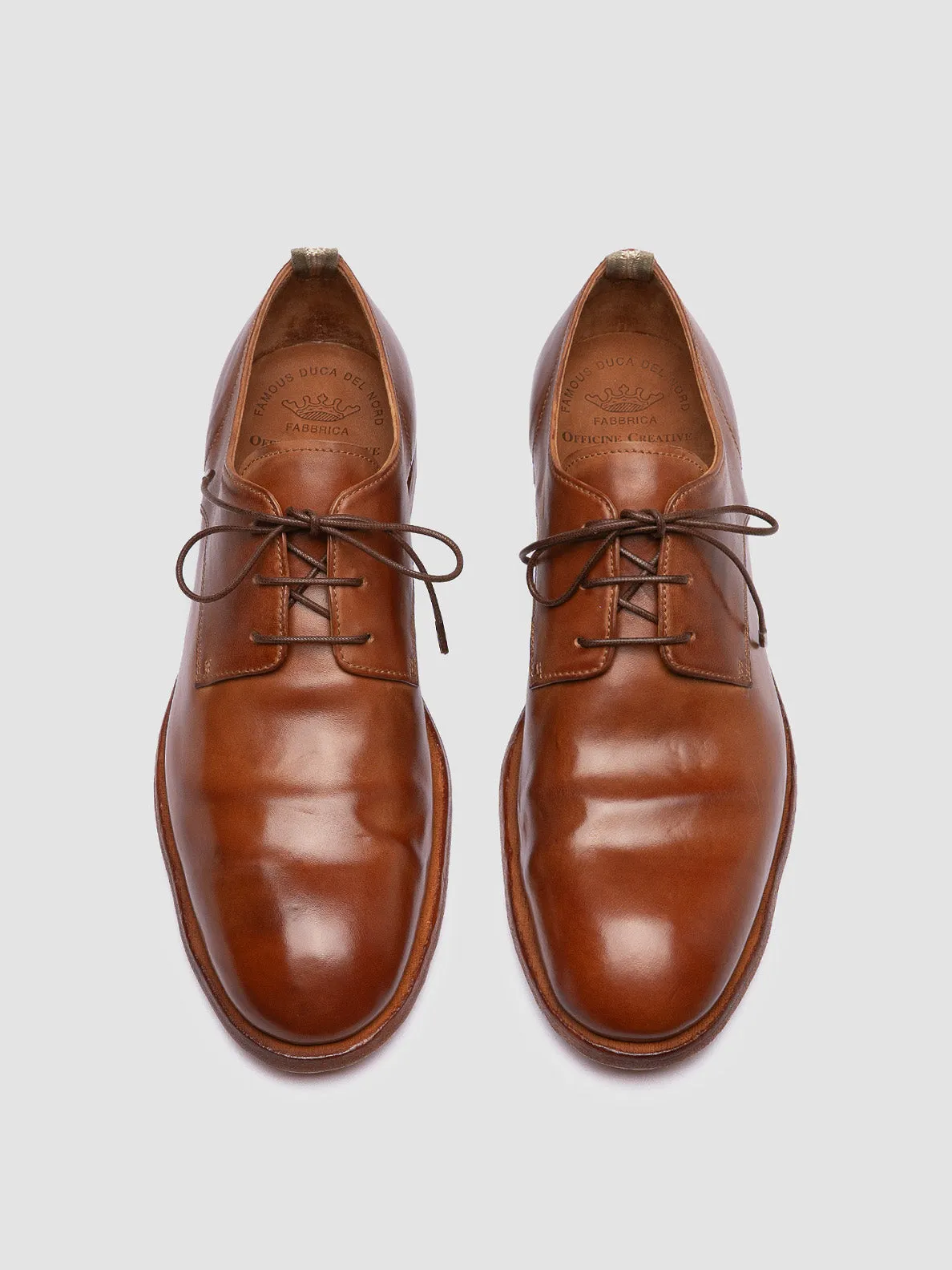 SOUND 002 - Brown Leather Derby Shoes Urban Step